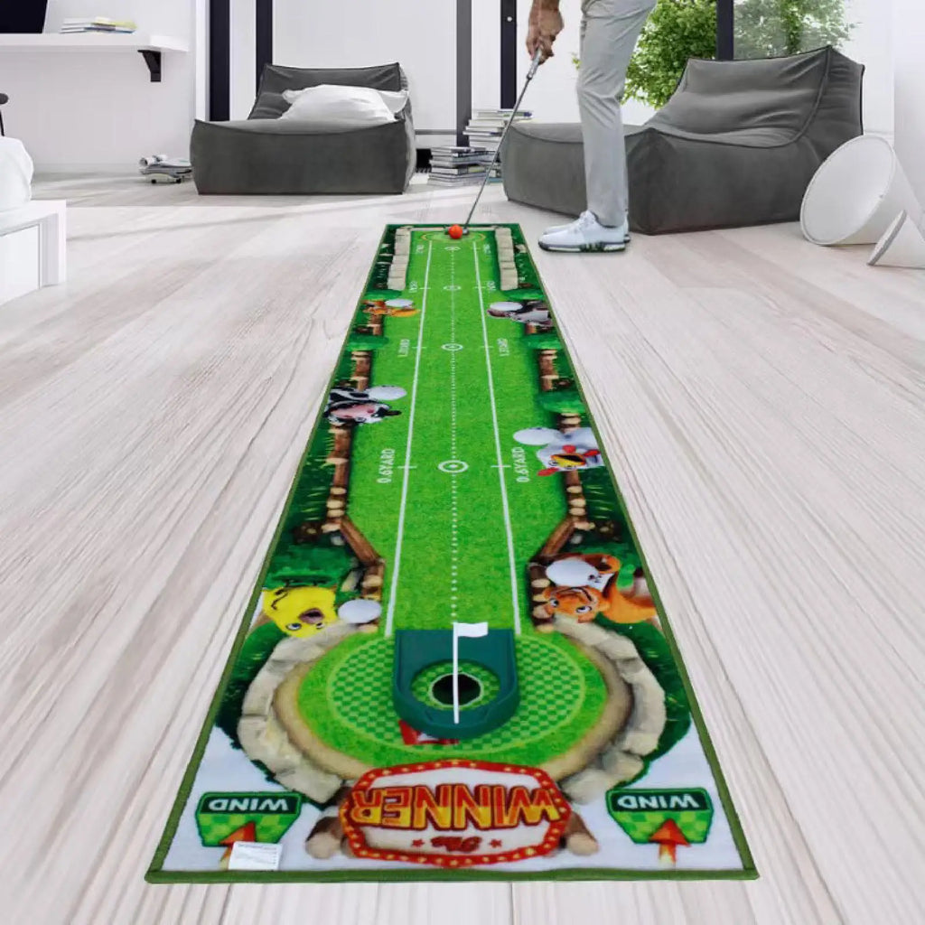 Golf Putting Mat Portable Golfer Gift Golf Training Pad for Garden Home