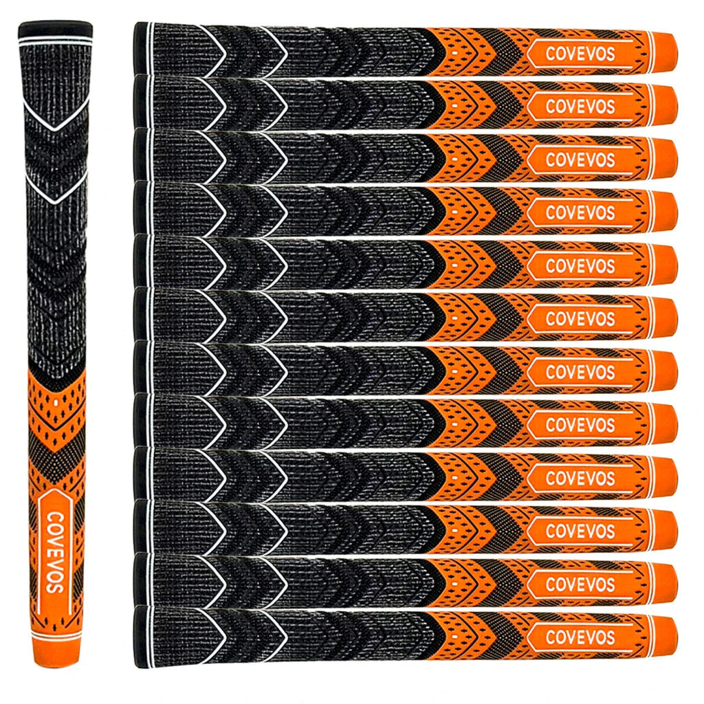 13pcs Golf Grips, Made of Natural Rubber, with Durable Non-Slip Design, Suitable for Men and Women.