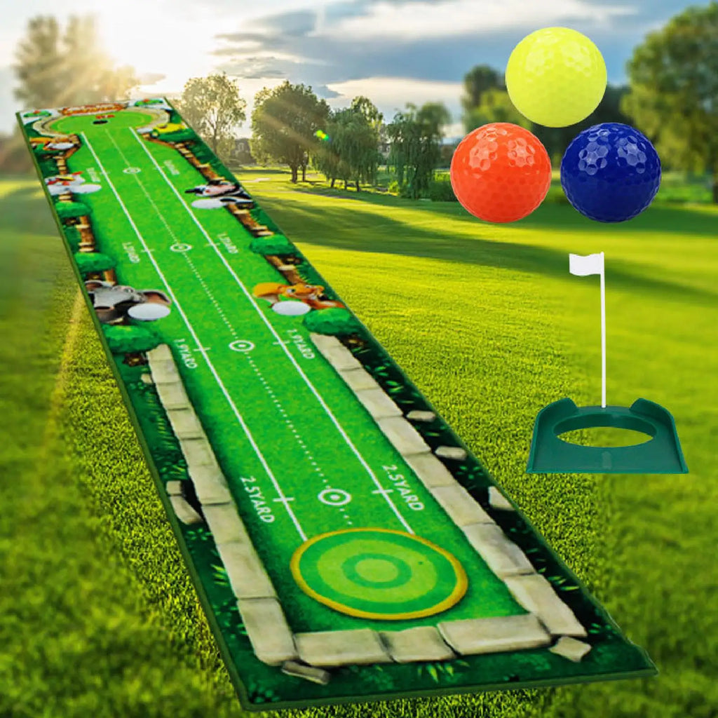 Golf Putting Mat Portable Golfer Gift Golf Training Pad for Garden Home