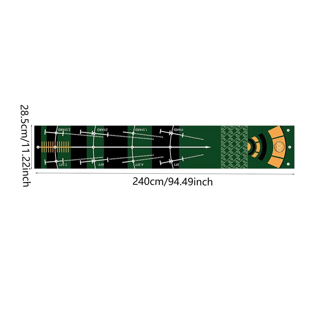 Golf Putting Mat Gift for Golfer Golfing Accessory Lightweight Portable Improve Putting Accuracy Training Aid for Park Lawn Home