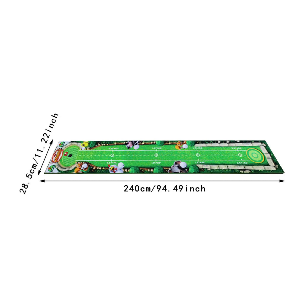 Golf Putting Mat Portable Golfer Gift Golf Training Pad for Garden Home