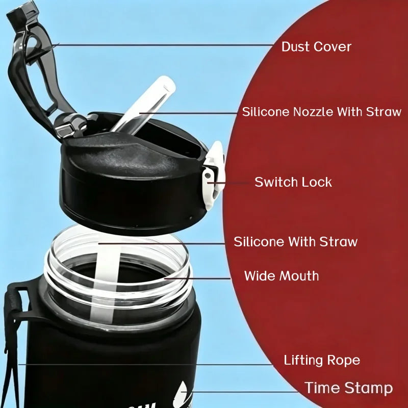 750ml Time Marker Sports Water Bottle