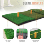 Golf Hitting Mat Indoor Outdoor Golf Training Aids Mini Practice Durable PP Grass Pad Backyard Exercise Golf Mat
