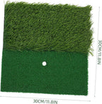 Golf Hitting Mat Artificial Turf Golf Practice Mat with Tee Hole Portable for Training Swing & Chipping in Backyard, Garage, Bas