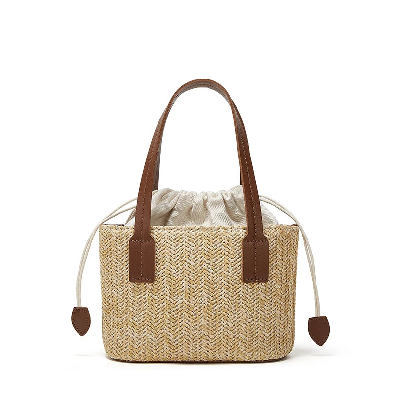 Women's Bags 2026 New Fashion Women's Shoulder Bag Woven Large Capacity Crossbody Small Bag Women's Bucket Bag