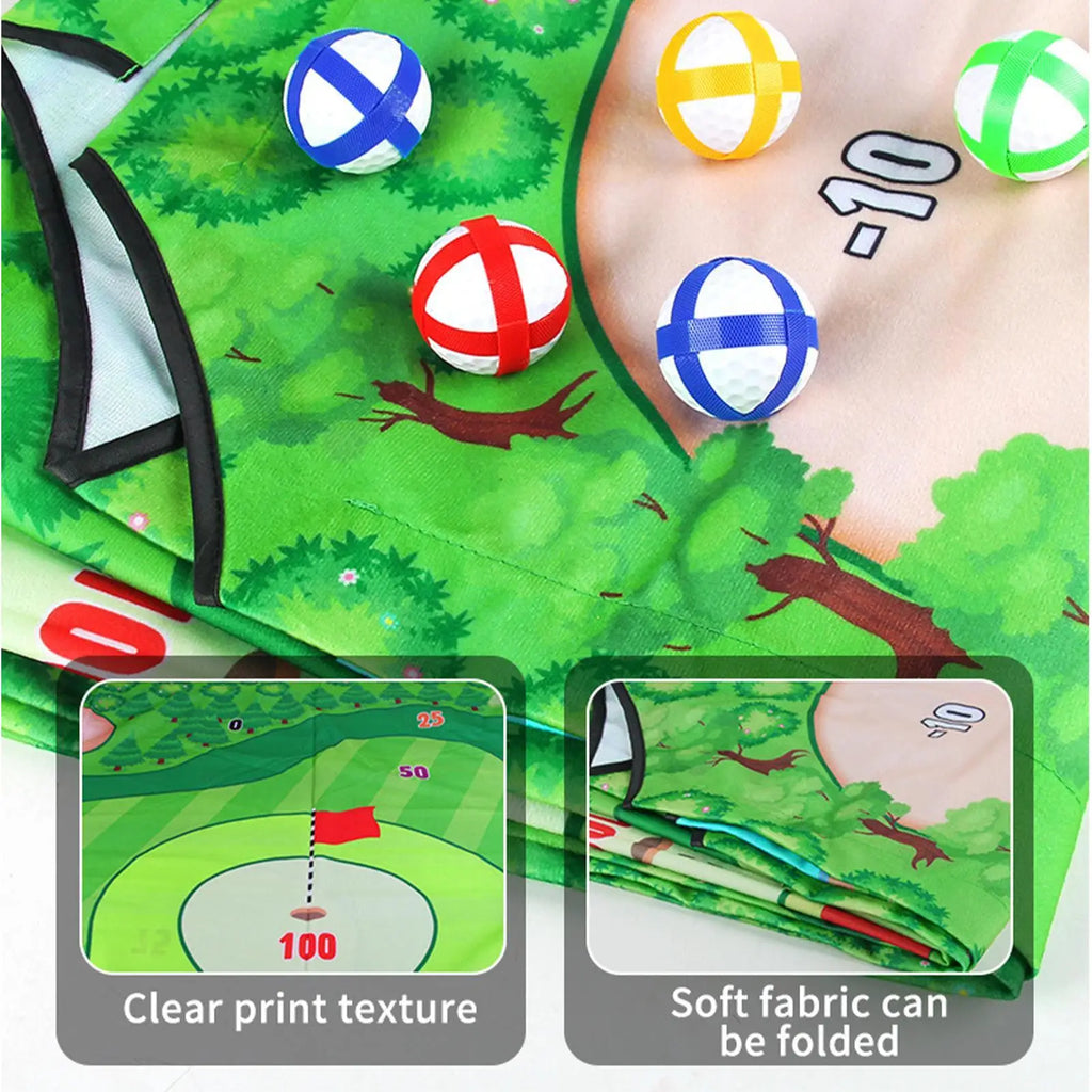 Golf Hitting Mat Battle Golf Chipping Game Sports Activities Putting Practice Toy Swing Training Tool for Home Backyard