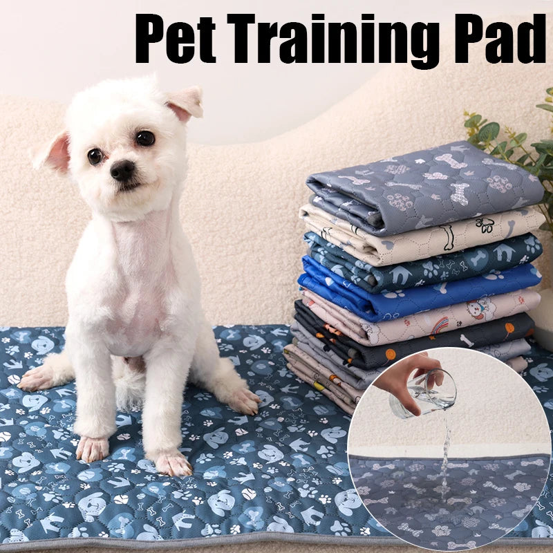 Dog Pee Pad Reusable Washable Dog Urine Mat Car Seat Floor Sofa Waterproof Absorbent Puppy Cat Training Diaper Mat Pet Supplies