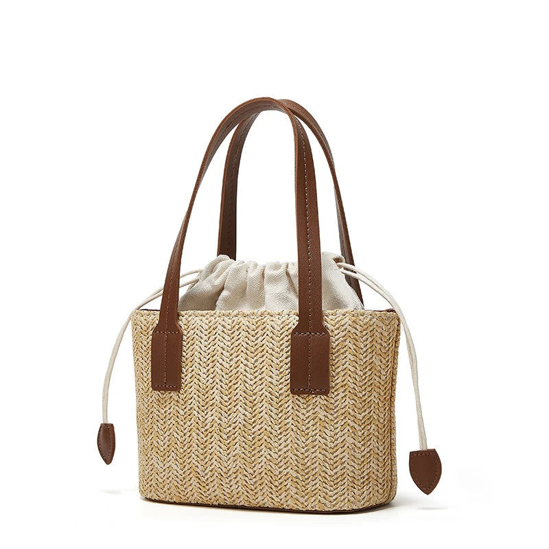Women's Bags 2026 New Fashion Women's Shoulder Bag Woven Large Capacity Crossbody Small Bag Women's Bucket Bag