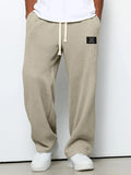 Pant men 2026 casual Spring/Autumn straight-leg sweatpants wide-leg elastic waist sportswear pants men's clothing