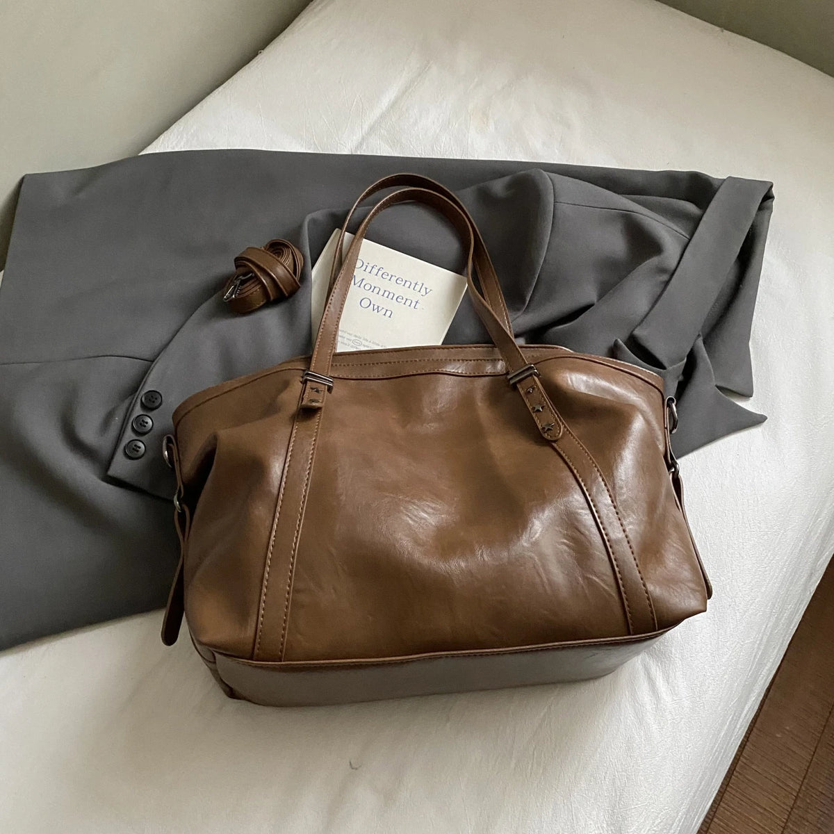 Women's Bag Large Capacity Shoulder Bags High Quality PU Leather Handbags and Purse Female Retro Tote Bags sac a main femme