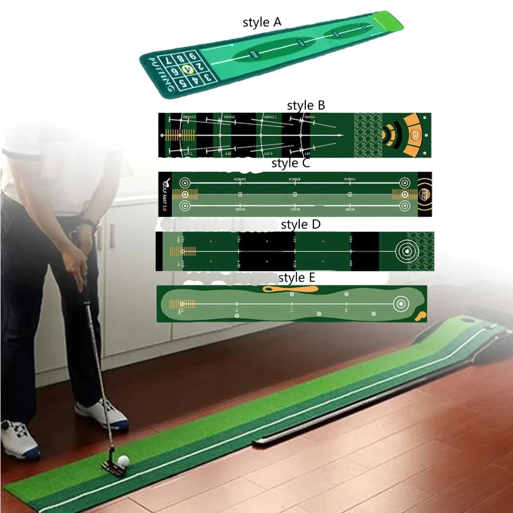 Golf Putting Indoor Golf Hitting Mat Green Mat Golf Practice Training Aid Equipment for Home Outdoor Backyard Golf Practice