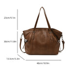Women's Bag Large Capacity Shoulder Bags High Quality PU Leather Handbags and Purse Female Retro Tote Bags sac a main femme