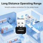FENVI USB Bluetooth 6.0 Adapter BT 5.4 Dongle for PC Wireless Mouse Keyborad Music Audio Receiver USB Transmitter Windows 11/10
