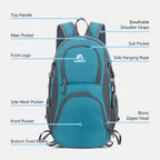 20L Water-Resistant Hiking & Travel Backpack