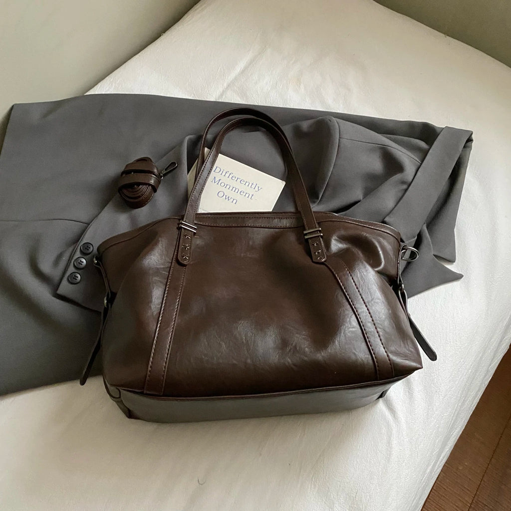 Women's Bag Large Capacity Shoulder Bags High Quality PU Leather Handbags and Purse Female Retro Tote Bags sac a main femme