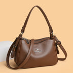 Women's Bags Vintage Genuine High quality PU Women's handbags Casual Ladies' Tote Bags, Soft and Large capacity Handbags wallet