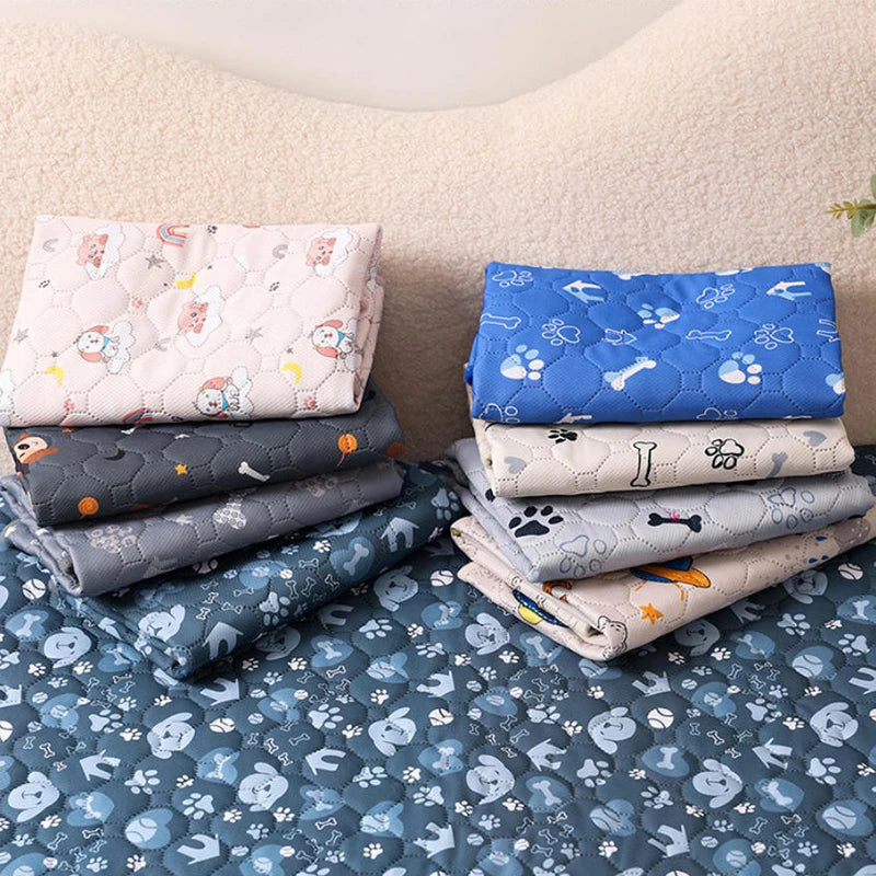 Dog Pee Pad Reusable Washable Dog Urine Mat Car Seat Floor Sofa Waterproof Absorbent Puppy Cat Training Diaper Mat Pet Supplies