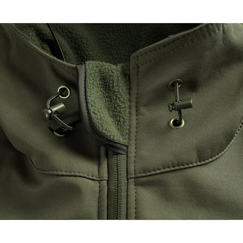 Harajuku Softshell Jacket Men Outdoor Hiking Windproof Waterproof Thick Warm Coat Military Style Winter Mountaineering Outwear