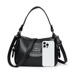 Women's Bags Vintage Genuine High quality PU Women's handbags Casual Ladies' Tote Bags, Soft and Large capacity Handbags wallet