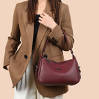Women's Bags Vintage Genuine High quality PU Women's handbags Casual Ladies' Tote Bags, Soft and Large capacity Handbags wallet