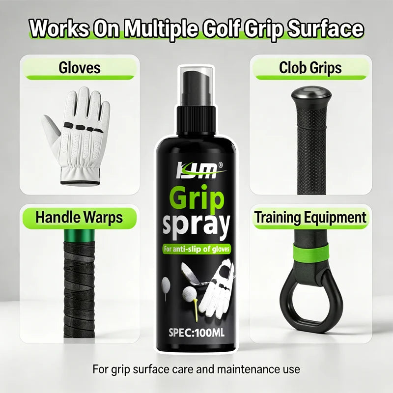 100ML Golf Grip Boost Spray Anti Slip Friction Enhancer For Golf Gloves Club Grips Soccer Goalkeeper Sport Mitts