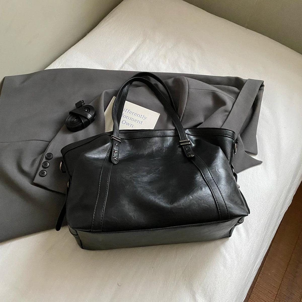 Women's Bag Large Capacity Shoulder Bags High Quality PU Leather Handbags and Purse Female Retro Tote Bags sac a main femme
