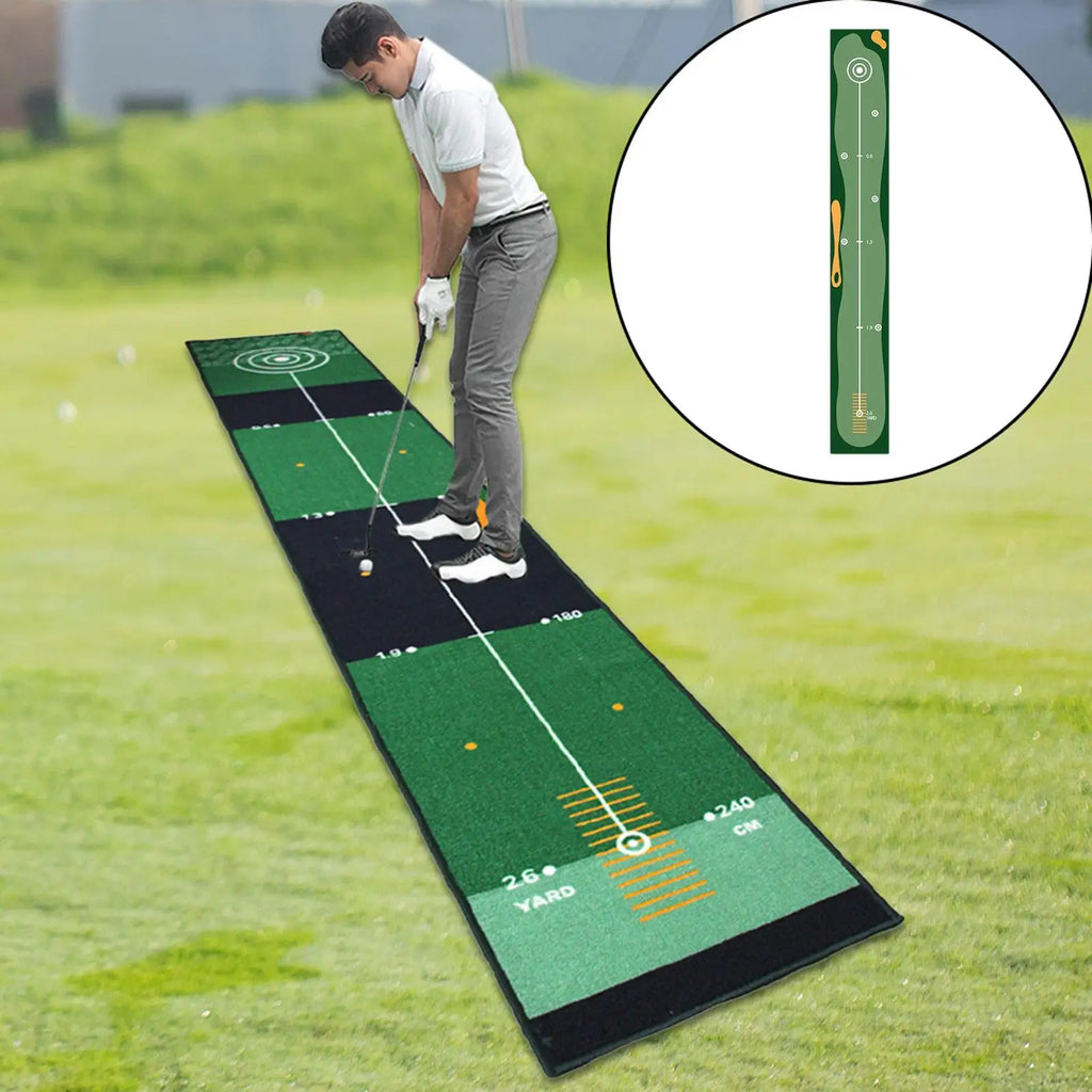 Golf Putting Indoor Golf Hitting Mat Green Mat Golf Practice Training Aid Equipment for Home Outdoor Backyard Golf Practice