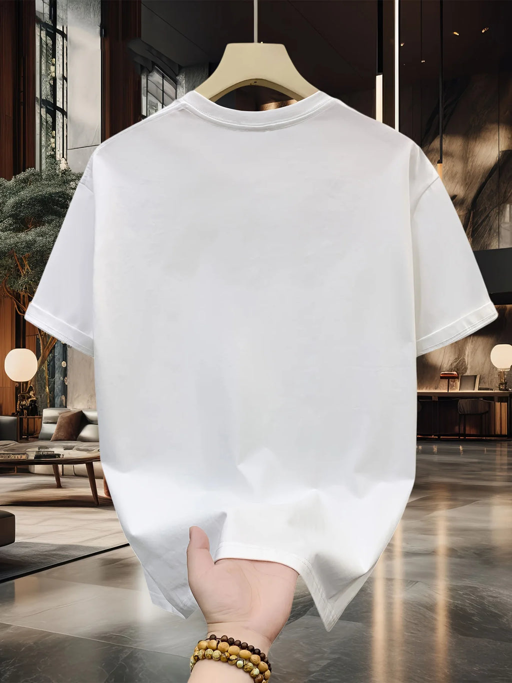 Men's summer 100 cotton fashionable casual loose plus size shark pattern printed sports round neck short sleeved T-shirt top