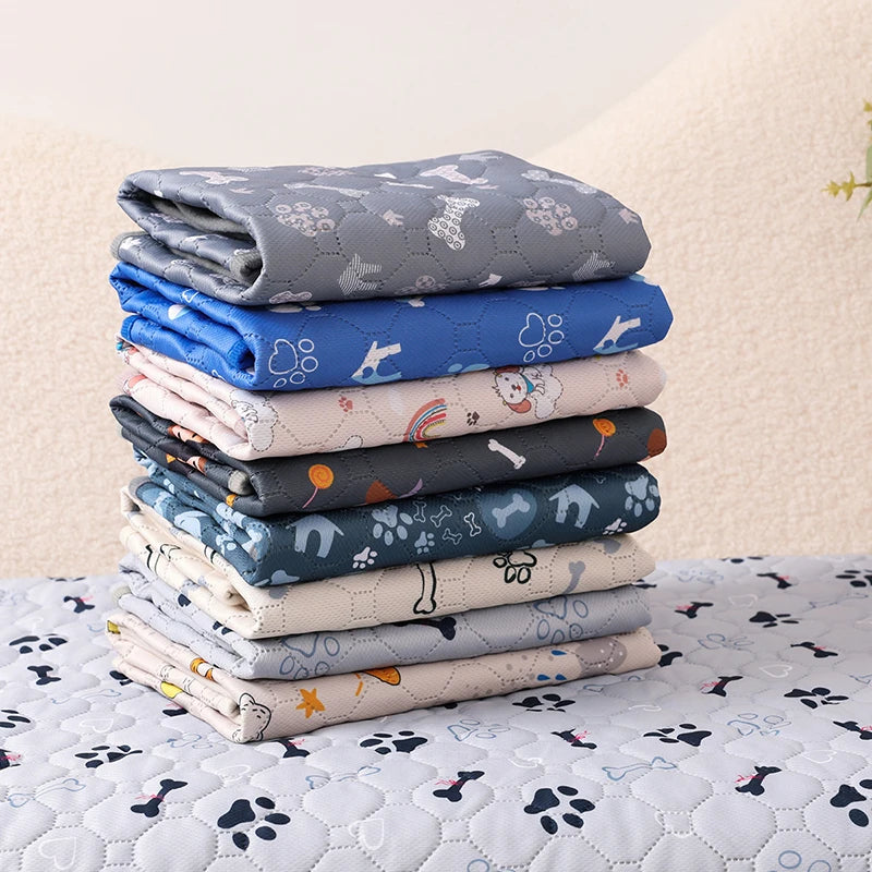 Dog Pee Pad Reusable Washable Dog Urine Mat Car Seat Floor Sofa Waterproof Absorbent Puppy Cat Training Diaper Mat Pet Supplies