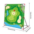 Golf Hitting Mat Battle Golf Chipping Game Sports Activities Putting Practice Toy Swing Training Tool for Home Backyard