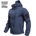 Harajuku Softshell Jacket Men Outdoor Hiking Windproof Waterproof Thick Warm Coat Military Style Winter Mountaineering Outwear
