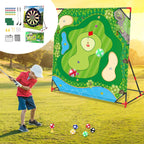 Golf Hitting Mat Battle Golf Chipping Game Sports Activities Putting Practice Toy Swing Training Tool for Home Backyard